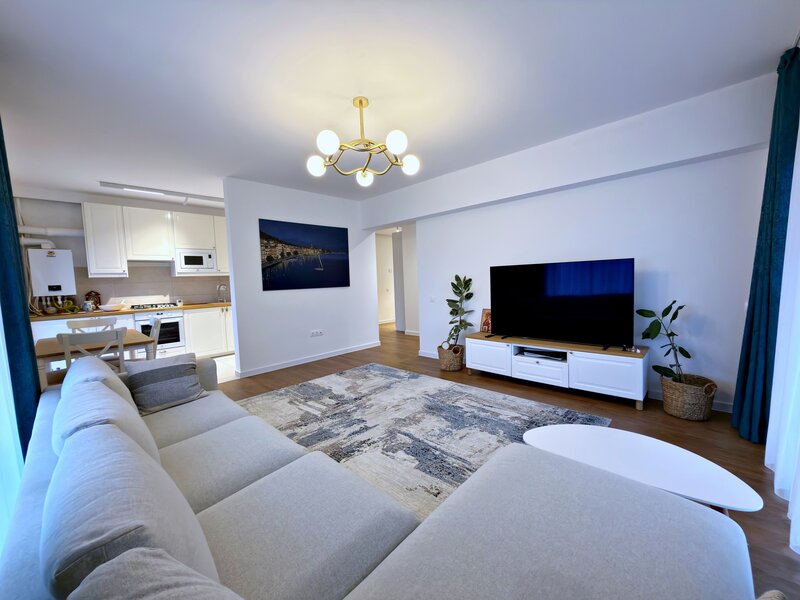 Tunari, de inchiriat 2 camere, centrala, loc parcare, 2021,